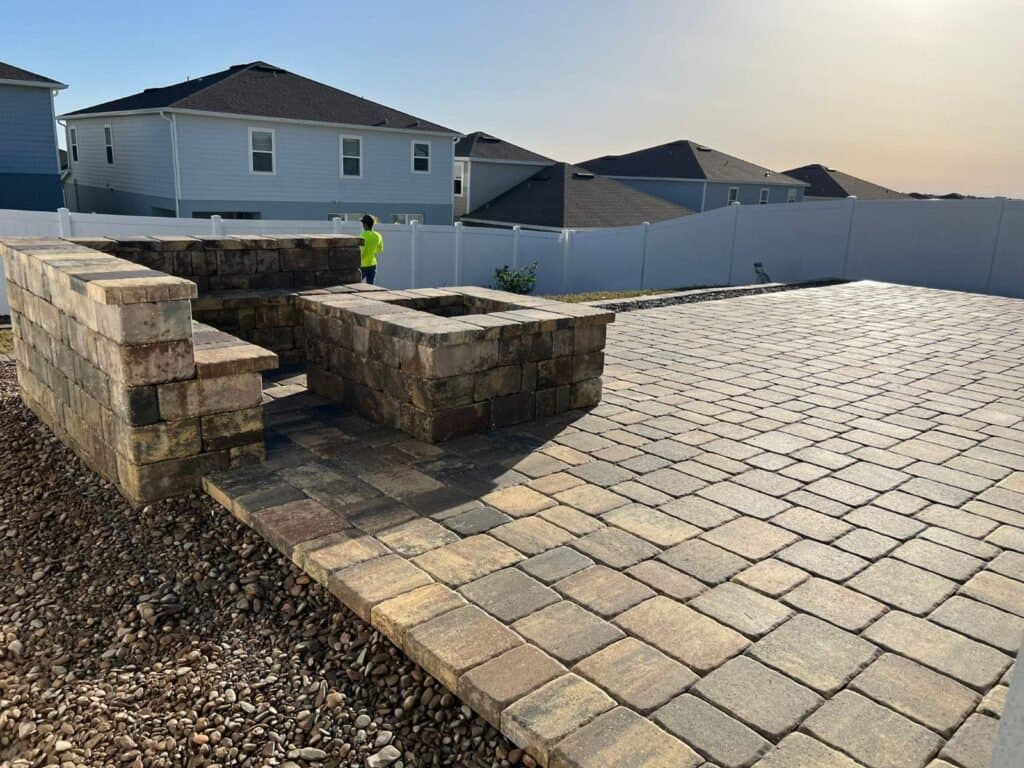 Travertine vs Brick vs Porcelain Pavers Florida Heat