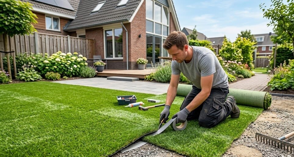 Artificial turf lawn installed in Central Florida