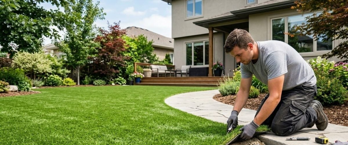 Artificial turf installation in Alturas, Florida