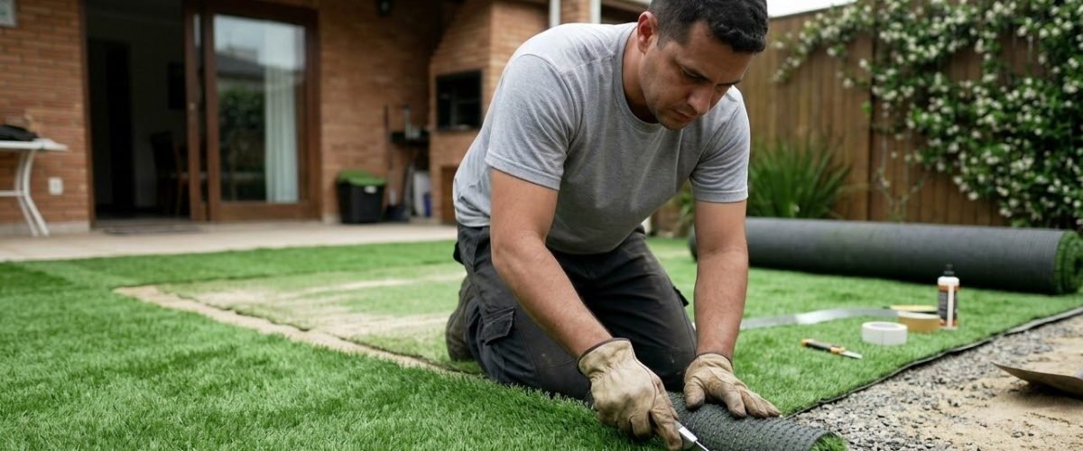 Artificial turf installation in Alturas Lakes, Florida