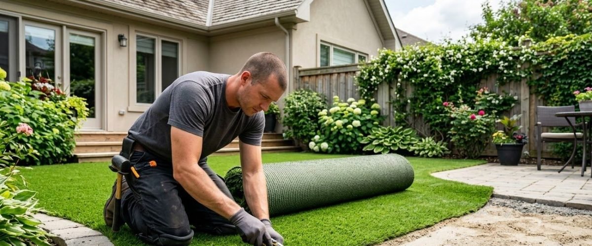 Artificial turf installation in Campbell Road Area, Florida