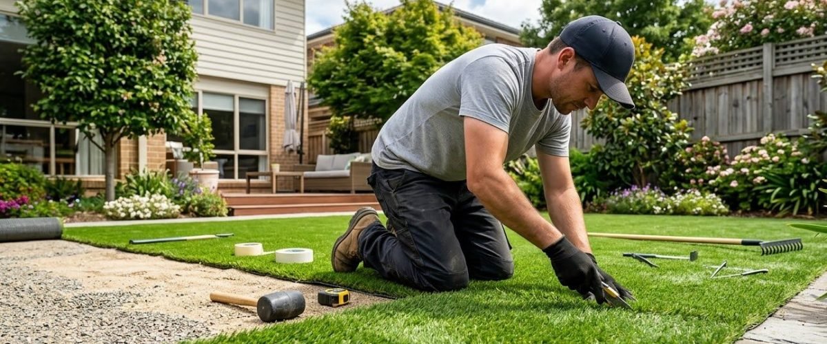 Artificial turf installation in Doctor Phillips, Florida