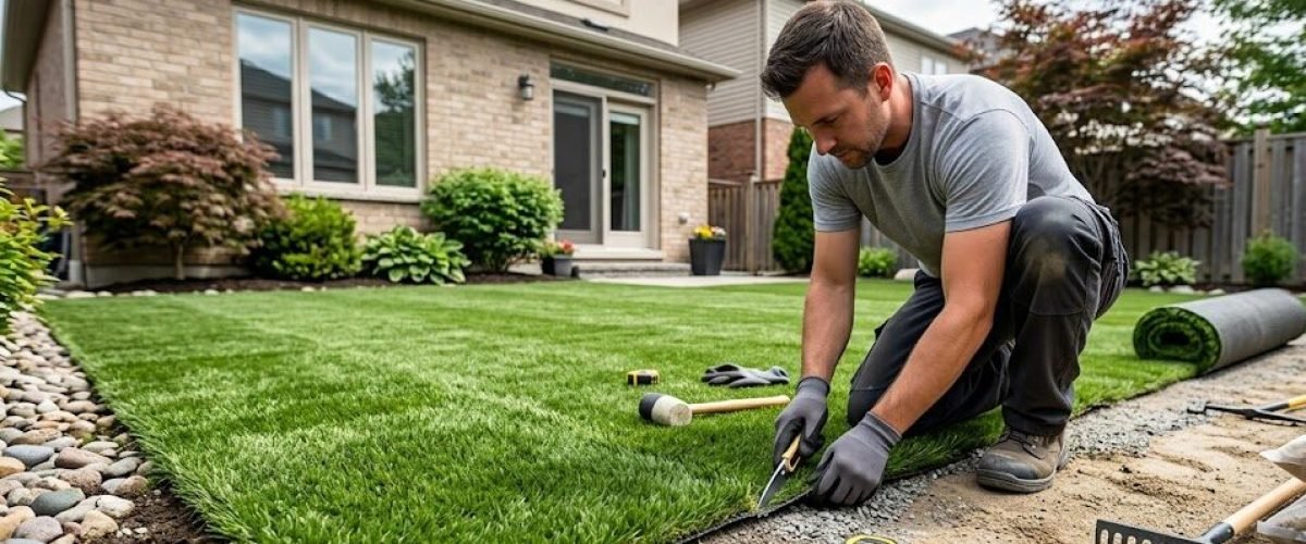 Artificial turf installation in Gotha, Florida