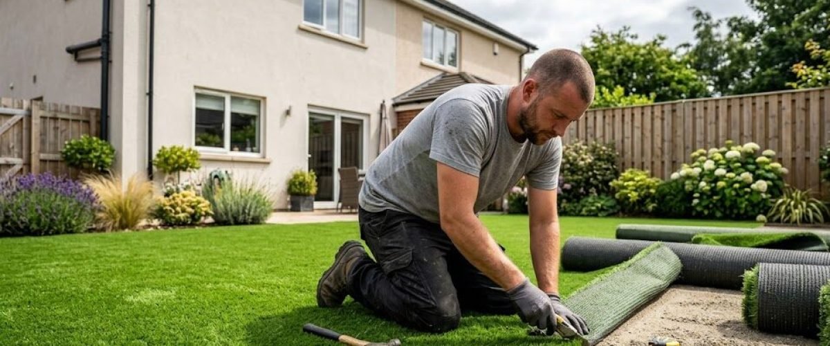 Artificial turf installation in Highland City, Florida
