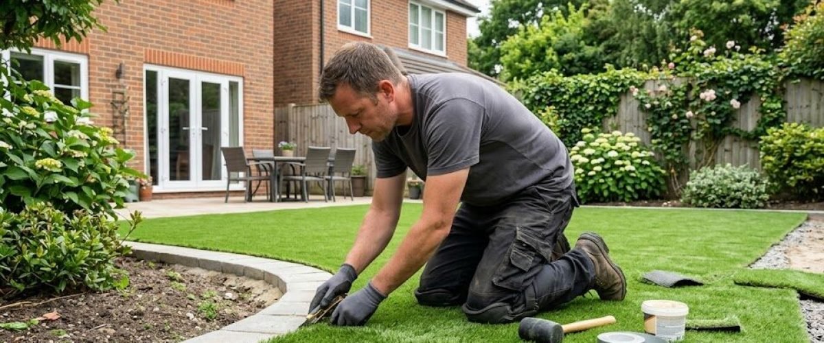 Artificial turf installation in Highlands Ridge, Florida