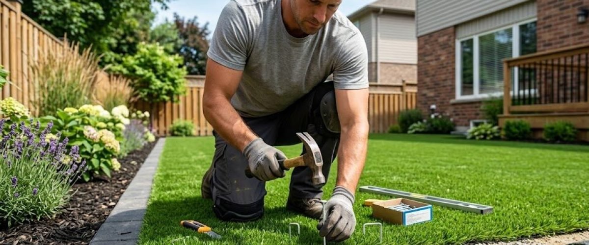 Artificial turf installation in Hillside Heights, Florida