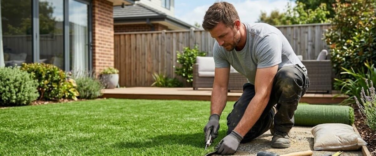 Artificial turf installation in Hilltop, Florida