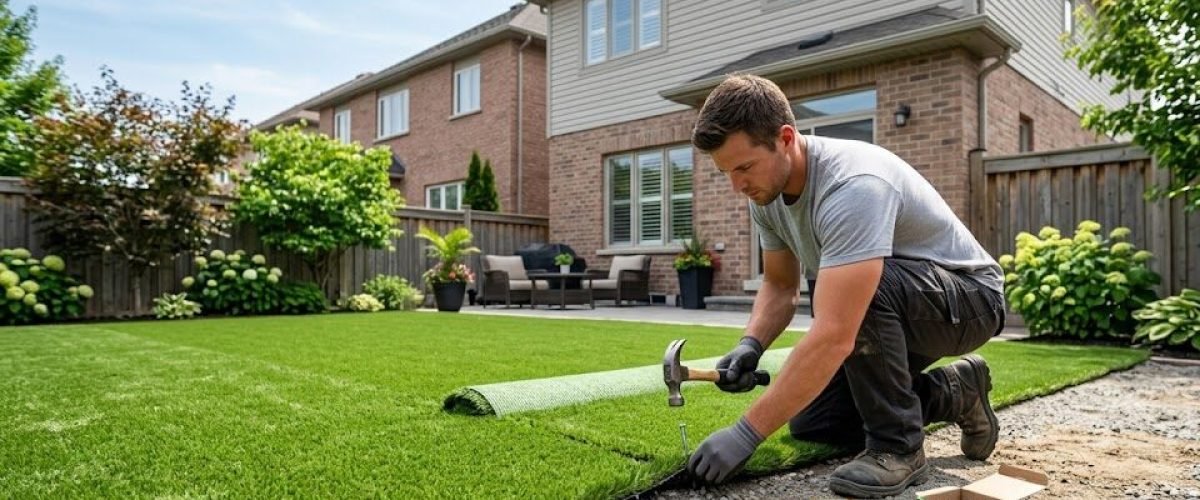 Artificial turf installation in Inwood, Florida