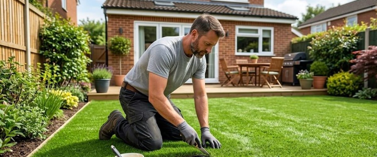 Artificial turf installation in Lake Helen, Florida
