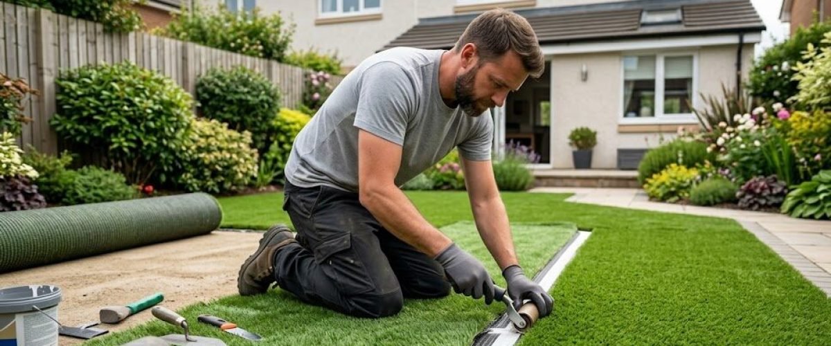 Artificial turf installation in Lake Pierce Vista, Florida
