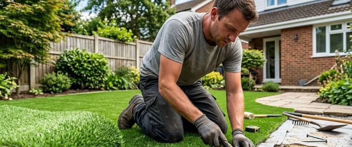 Artificial turf installation in Lake Roy, Florida
