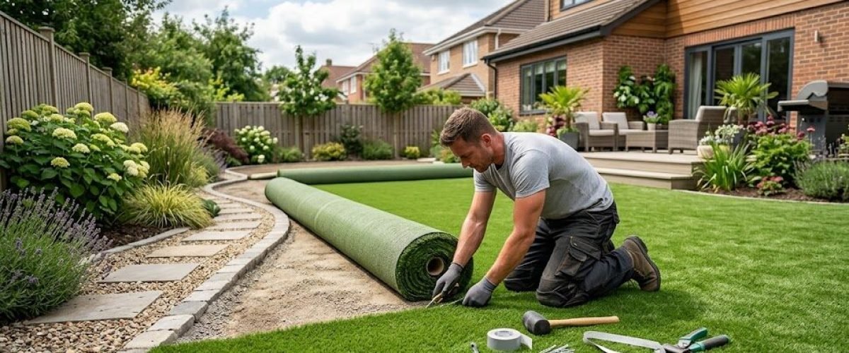 Artificial turf installation in Lakeland, Florida