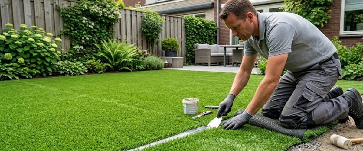 Artificial turf installation in Loughman, Florida