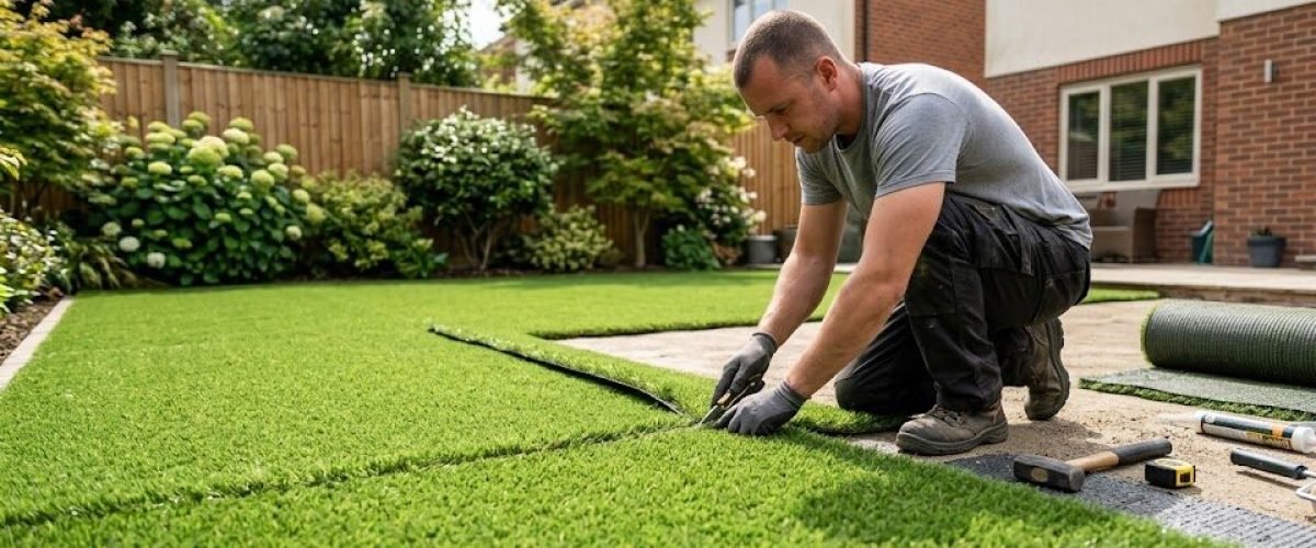 Artificial turf installation in Milltown, Florida