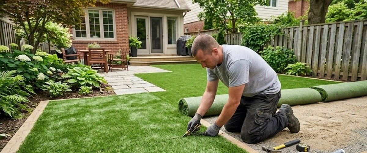Artificial turf installation in Mount Olive, Florida