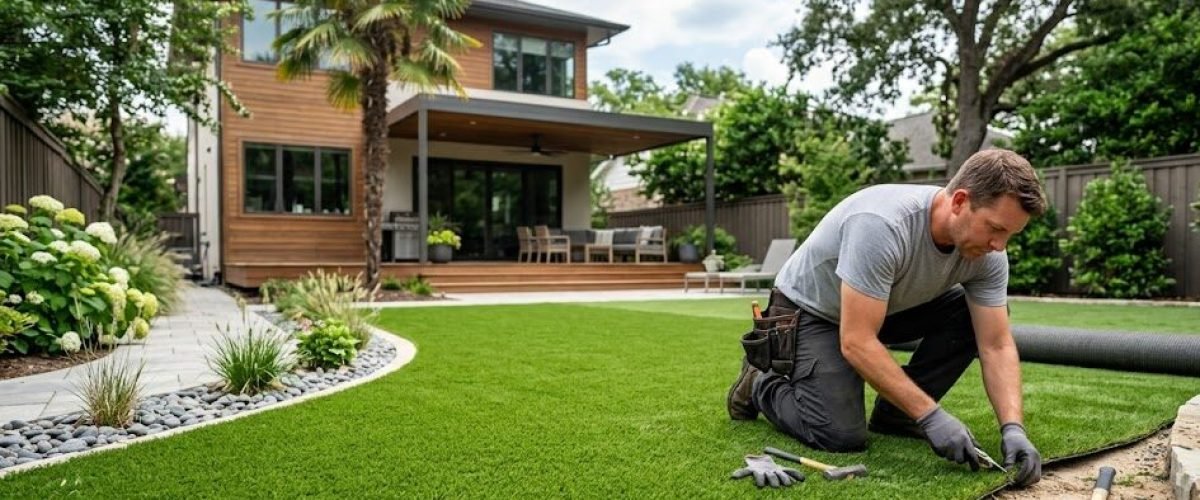 Artificial turf installation in Old Dixie Highway Area, Florida