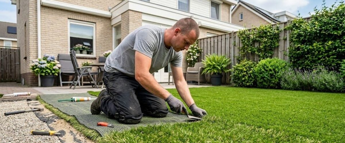 Artificial turf installation in Park Circle, Florida