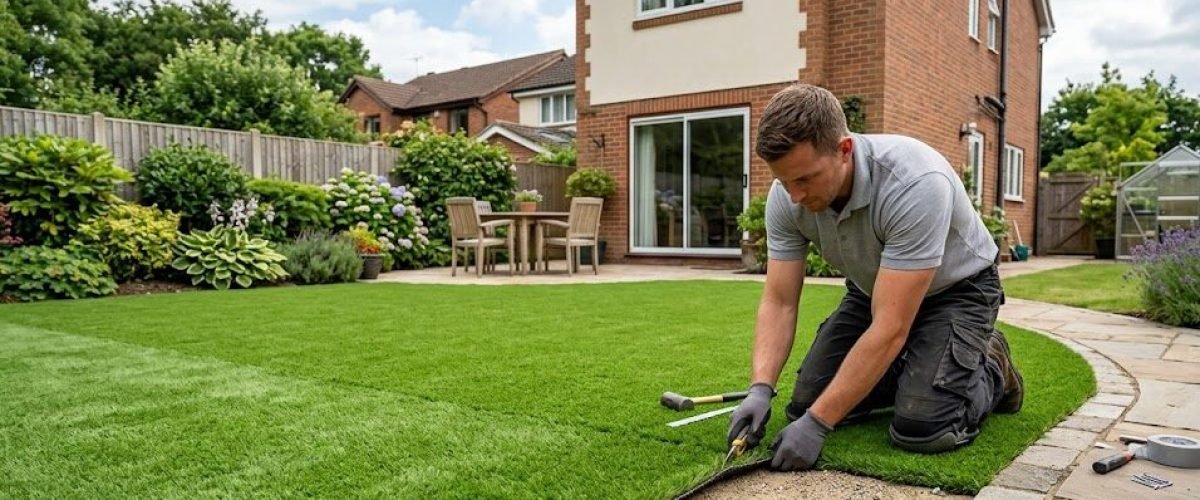 Artificial turf installation in Recker Highway Corridor, Florida