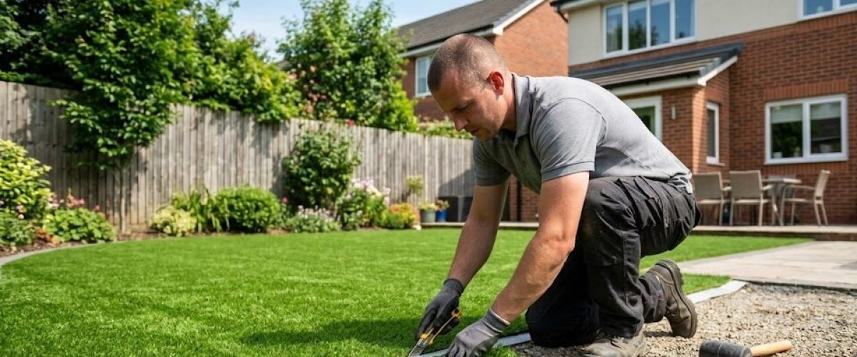 Artificial turf installation in Solivita Edge, Florida