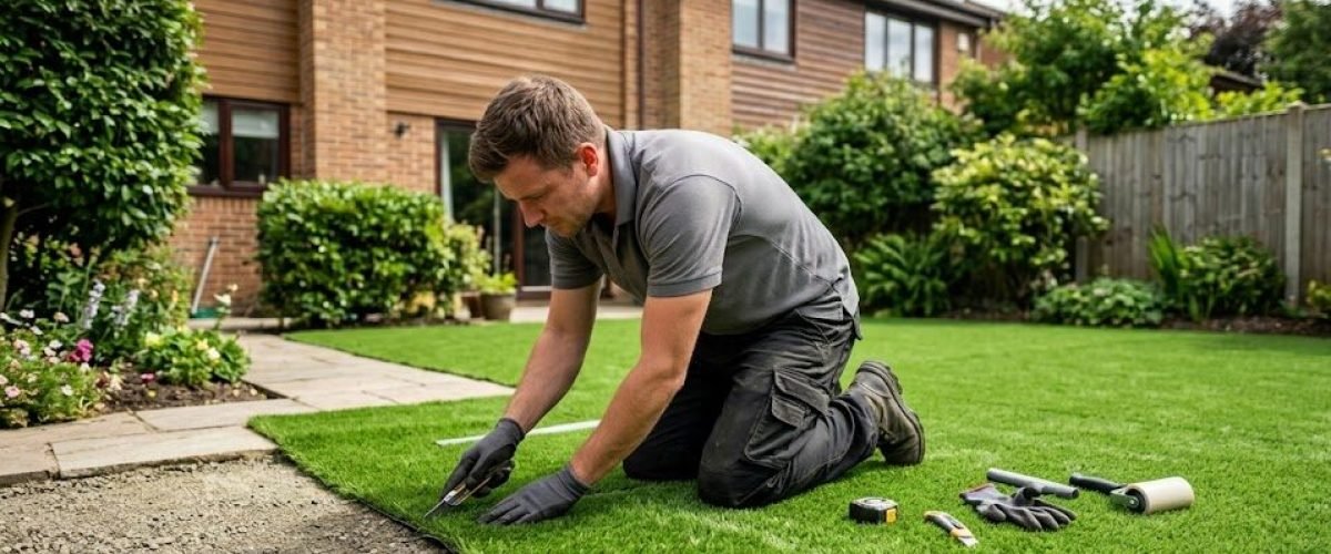 Artificial turf installation in Spirit Lake, Florida