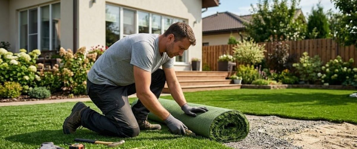 Artificial turf installation in Waverly, Florida