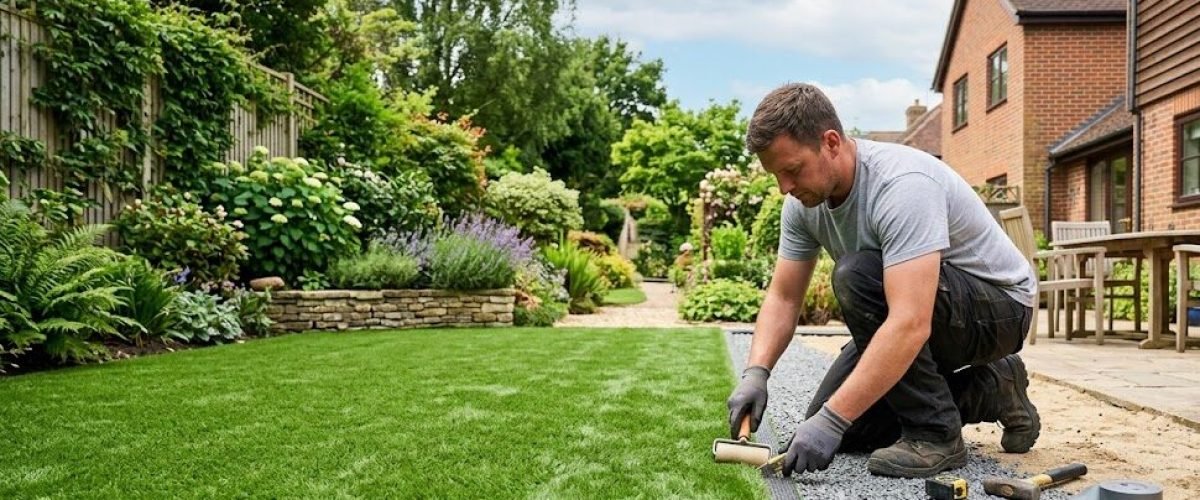 Artificial turf installation in Whispering Ridge, Florida