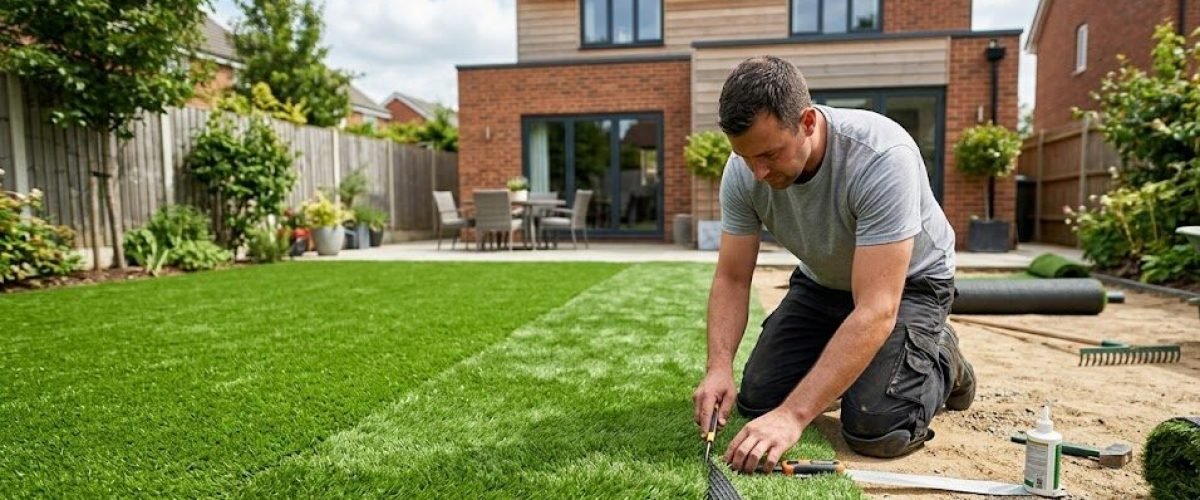 Artificial turf installation in Wilbur By The Sea, Florida