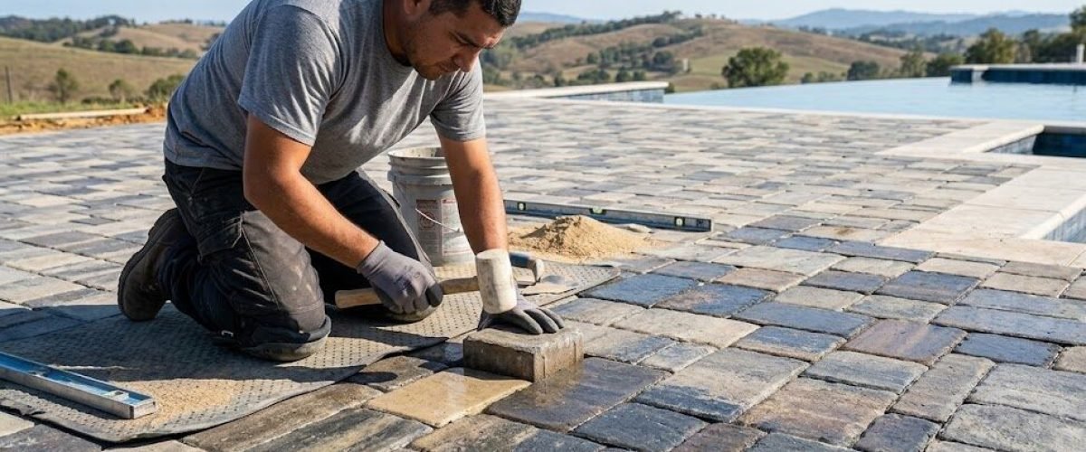 Brick paver installation in Babson Park, Florida