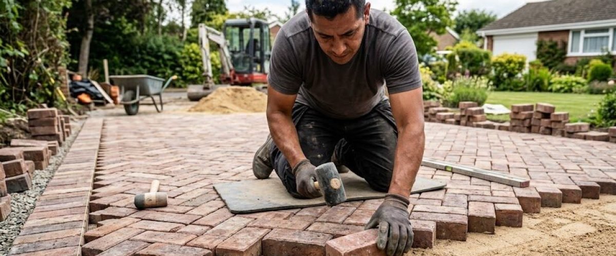 Brick paver installation in Clermont, Florida